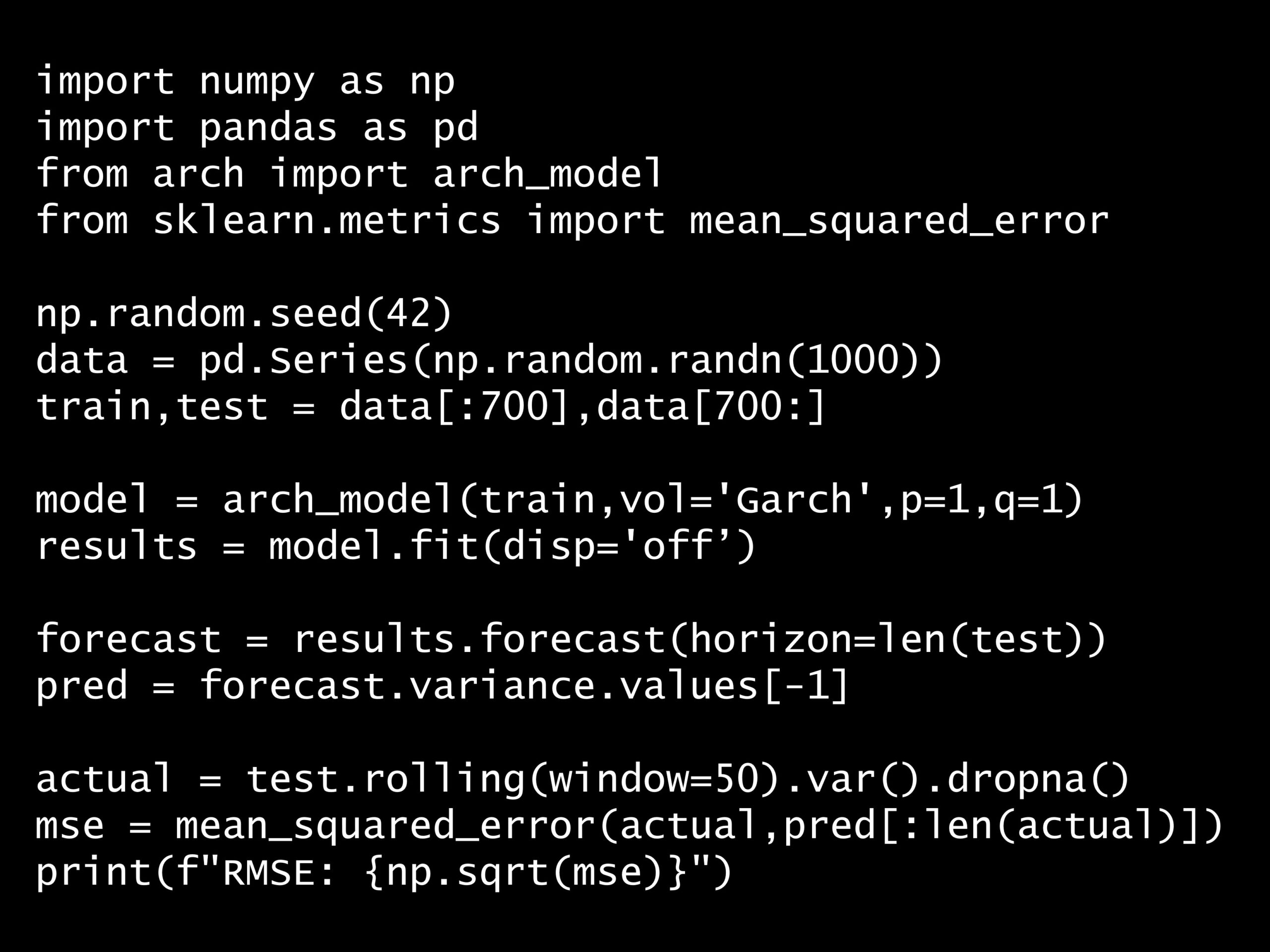 Python 時系列分析 1,000本ノック<br>– ノック65: 時系列の分散予測精度評価 –